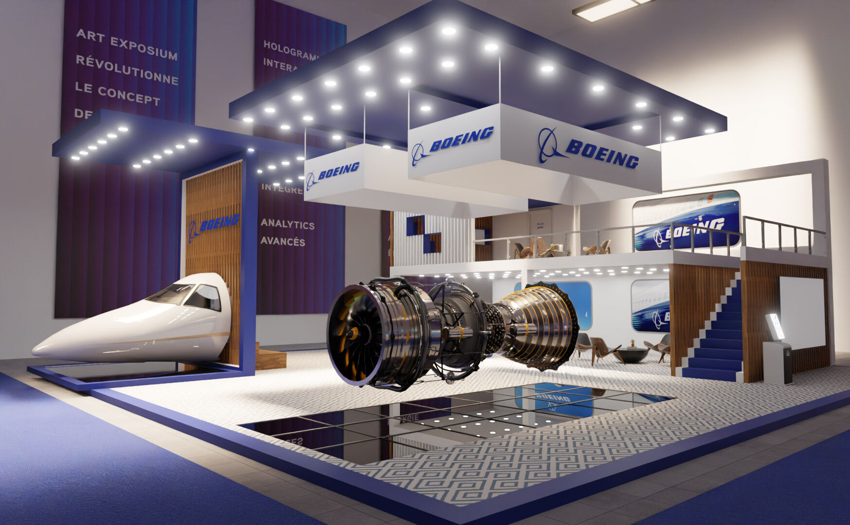 salon stand boeing